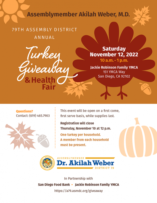 Annual Turkey Giveaway & Health Fair Official Website Dr. Akilah Weber